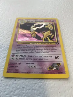 Sabrina's Alakazam 16/132 Gym Challenge Holo Light Played Pokemon Card - Image 2