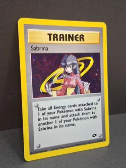 Pokemon TCG Sabrina Trainer Gym Challenge Holo Card 20/132 Rare Vintage WotC - Image 3