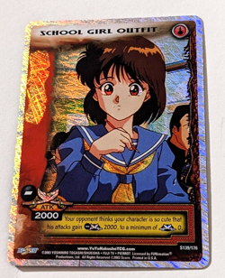 Yu Yu Hakusho TCG CCG School Girl Outfit S139/176 Ghost Files Card - Image 1