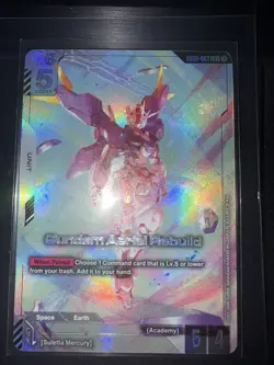 Gundam Aerial Rebuild LR+ GD01-067 Alt Art Foil Mint Gundam TCG Card Game - Image 2