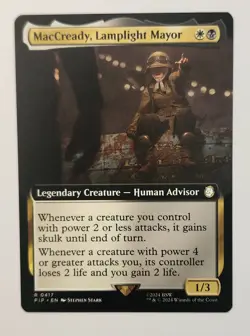 Mtg Fallout Maccready, Lamplight Mayor Extended Art NM - Image 1