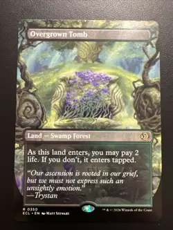 Overgrown Tomb (Borderless) 350 MTG NM - Lorwyn Eclipsed Normal - Image 1