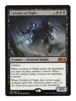 Cavalier of Night Regular English NM - MTG - M20 - Image 1