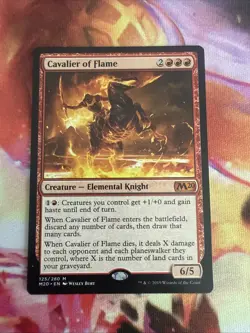Cavalier of Flame Core Set 2020 M20 NM MTG English - Image 2