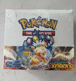 Pokemon TCG Surging Sparks Booster Box 36 Packs - See Description! Slight tear - Image 1