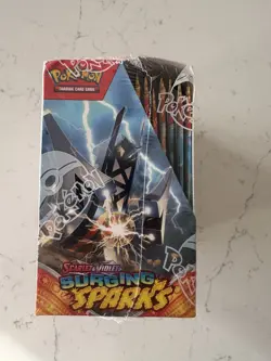 Pokemon TCG Surging Sparks Booster Box 36 Packs - See Description! Slight tear - Image 4