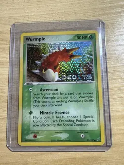 Wurmple 82/107 ex Deoxys Reverse Holo Stamped - Pokemon EX Era - MP - Image 1