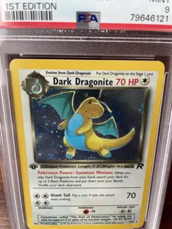 Dark Dragonite First Edition Holo 2000 Pokemon Rocket 5/82 PSA 9 - Image 5