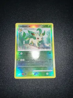 Pokemon TCG Leafeon 24/100 Platinum Burger King Reverse Holo Stamped HP - Image 1