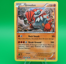 Groudon | #84/160 | Rare | Cracked Ice Holo | Primal Clash | Pokemon | 2015 - Image 1