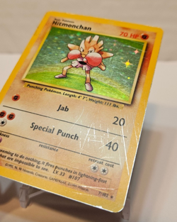 Hitmonchan 7/102 Holo Rare Base Set Unlimited Pokemon 1143 - Image 2