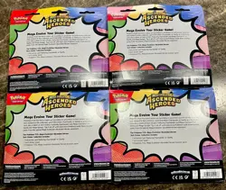 Pokemon TCG: Mega Evolution Ascended Heroes Tech Sticker Collection Lot of 4‼ - Image 2