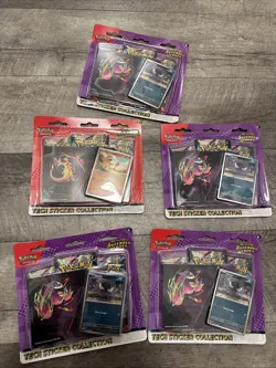 2026 Pokemon Ascended Heroes Tech Sticker Collection TCG New (SEALED LOT OF 5!) - Image 1