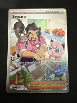 Pokemon TCG Saguaro 270/193 SV02: Paldea Evolved Special Illustration Rare NM - Image 1