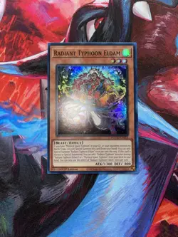 Yugioh! Radiant Typhoon Eldam DOOD-EN013 Super Rare 1st Edition Near Mint - Image 1