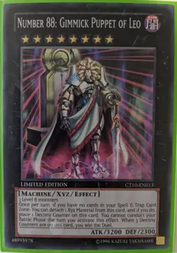 YuGiOh Number 88: Gimmick Puppet of Leo Super Rare CT10-EN013 - Image 1