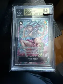 Nico Robin (Alternate Art) OP12-087 EN Legacy of the Master Foil BGS 9.5 - Image 1