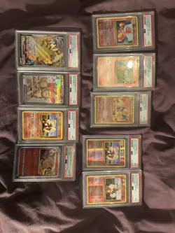Pokemon Graded Slab Bundle 9 Slabs PSA 9 and PSA 10 Graded Cards Bundle Lot - Image 1