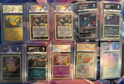 Pokemon. Ace Graded Slab Bundle/Job Lot x10. 9s & 8s Inc Greninja Gold Stars. - Image 1