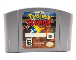 Pokemon Stadium N64 Nintendo 64 Authentic Tested Video Game Cartridge Cart Only - Image 1