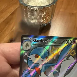 Pokemon TCG Gardevoir EX Full Art Shiny Rare Holo Card 217/091 Paldean Fates - Image 5
