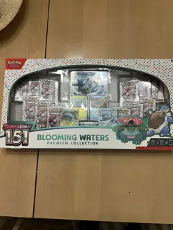 NEW Pokemon 151 Blooming Waters Premium Collection Trading Card Game SEALED - Image 1