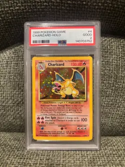 Charizard 004/102 Base Set Holo PSA 2 Good Vintage Pokemon Card - Image 1