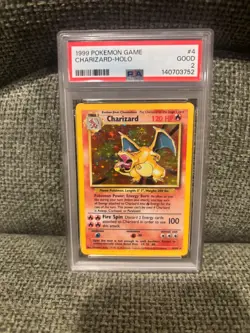 Charizard 004/102 Base Set Holo PSA 2 Good Vintage Pokemon Card - Image 2
