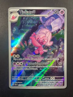 Tinkatuff Illustration Rare Paldea Evolved Pokemon Card 2023 Nintendo 217/193 - Image 1