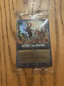 Lorcana Zootopia 2 - Putting It All Together 27/P3 Promo Card SEALED - Image 1