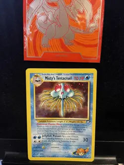Pokemon 1998 Misty's TENTACRUEL HOLO 10/132 Gym Heroes Card 182💎NM💎 - Image 1