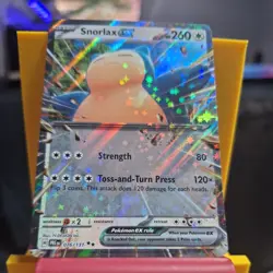 Snorlax EX 076/131 Pokemon Scarlet Violet Prismatic Evolutions Trading Card TCG - Image 1