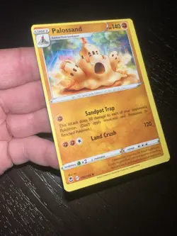 HUGE MISCUT ERROR Palossand Silver Tempest 100/195 Regular Uncommon Card NM - Image 3