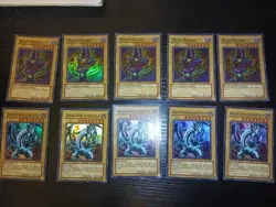 Vintage Yu-Gi-Oh Tcg Card Lot Of 10 Holo Spanish DL1S001-002 Duel League Promos! - Image 1