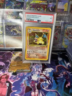 Pokemon Card Charizard Base Set 2 Holo Rare PSA 7 - Image 1