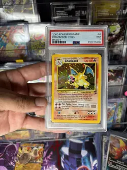 Pokemon Card Charizard Base Set 2 Holo Rare PSA 7 - Image 2