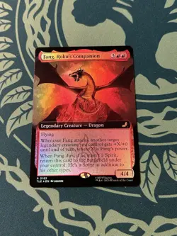 Fang, Roku’s Companion Extended Art Foil Avatar Last Airbender TLA MTG Magic - Image 1