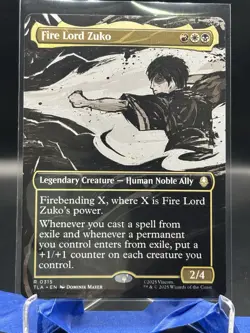 Fire Lord Zuko Borderless Full Art - MTG Avatar: The Last Airbender TLA #315 - Image 1