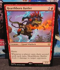 magic the gathering - Hearthborn Battler - Creature - Lizard Warlock - Rare - Image 1