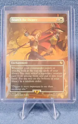 MTG Search for Dagger [Foil] [Borderless] Final Fantasy FIC 0459 Rare - Image 1