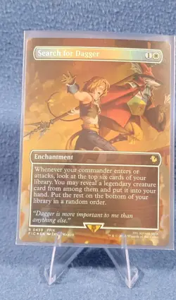 MTG Search for Dagger [Foil] [Borderless] Final Fantasy FIC 0459 Rare - Image 2
