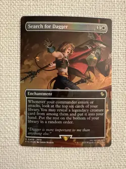 Search for Dagger (Borderless) (Foil) R0459 Final Fantasy FIC Magic MTG NM - Image 1