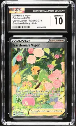 Gardenia's Vigor GG61/GG70 Pokemon CGC 10 - Image 1