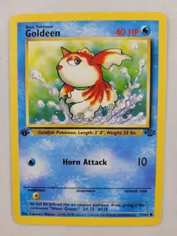 1999 Pokemon Jungle - 1st Edition - Goldeen - 53/64 - Never Played - Image 1