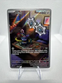 Pokemon TCG Black Bolt #139/086 Klink Illustration Rare Holo English - Image 1