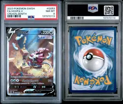 2023 Pokemon SWSH Crown Zenith #GG53 Hoopa V FA PSA 8 NM-MT - Image 2