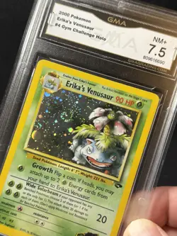 Pokemon 2000 Erika’s Venusaur #4 GMA 7.5 NM+ Gym Challenge Holo Unlimited - Image 2