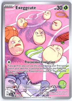 Exeggcute 192/191 Full Art IR Illustration Rare Surging Sparks Pokemon - Image 1