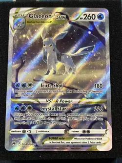 2023 Pokemon SWSH Glaceon Crown Zenith Galarian Gallery GG40/GG70 - Image 1