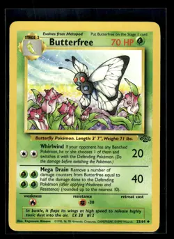 1999 Pokemon Jungle #33/64 Butterfree NM-Mint QTY - Image 1